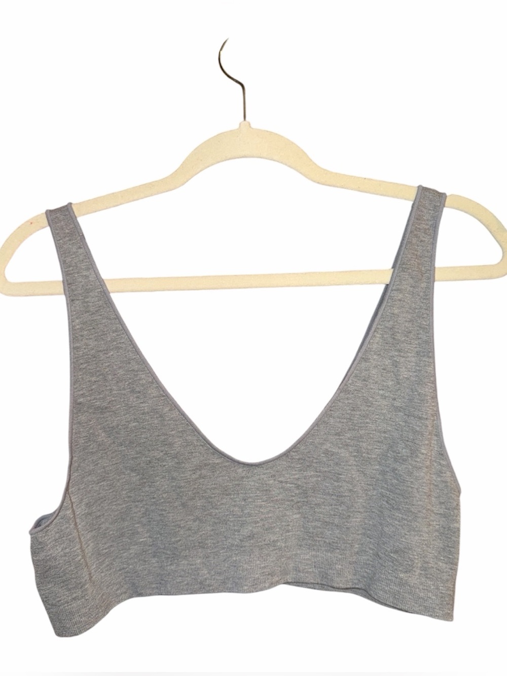 Free People Gray Bralette, Size Large